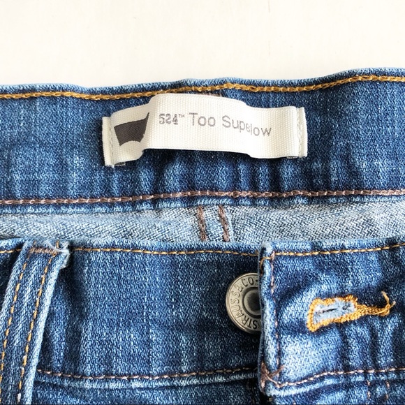 Levi’s 524 super low stretch cut off shorts - Picture 2 of 6